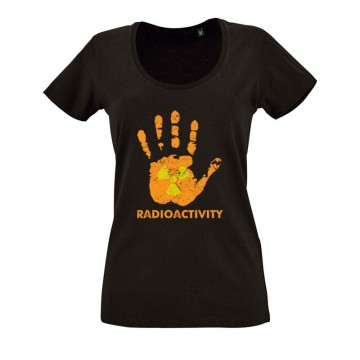Radioactivity O nyakú női póló