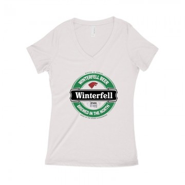 Winterfell Beer Női póló V kivágott