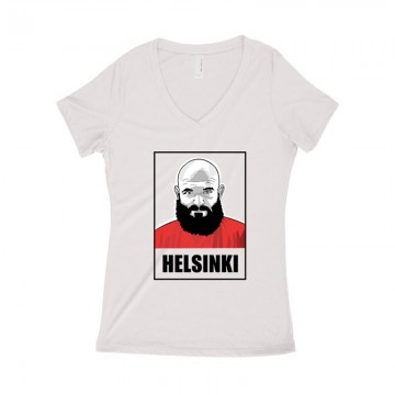 Helsinki minimal Női póló V kivágott