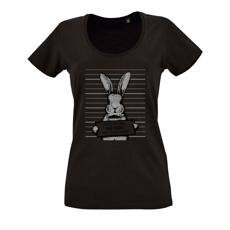 Bad Bunny O nyakú női póló