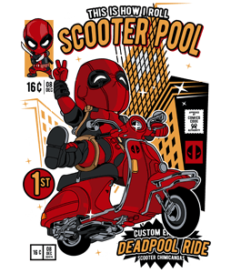 Deadpool Scooter Pool
